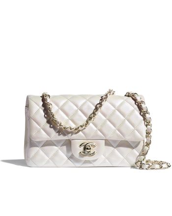 Chanel Mini flap bag   A01116 white