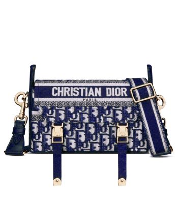 Christian Dior Small Diorcamp Bag Blue